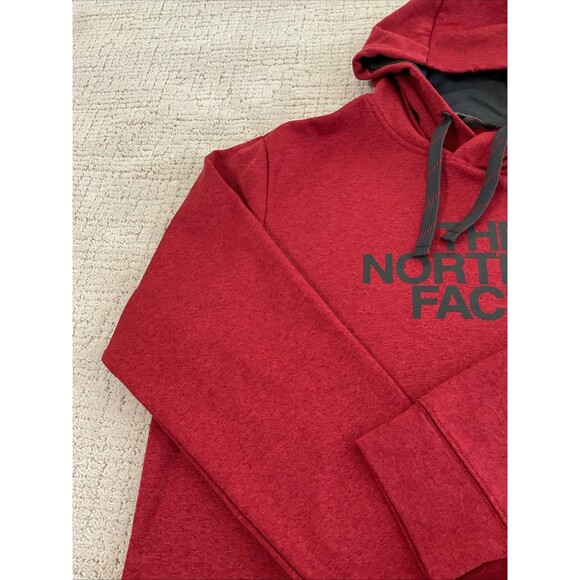 The North Face Hoodie Sweatshirt Mens Large Red Graphic Fleece Pullover Outdoor. - Picture 4 of 11